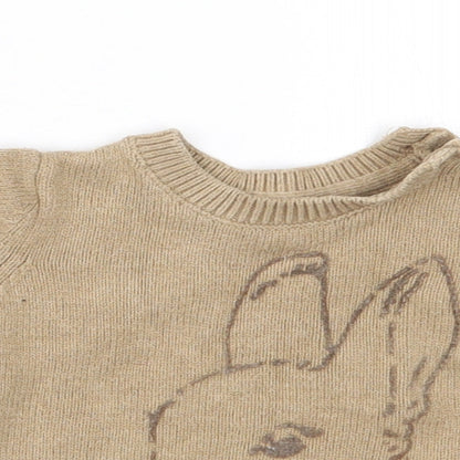 Marks & Spencer Baby Brown   Pullover Jumper Size 0-3 Months