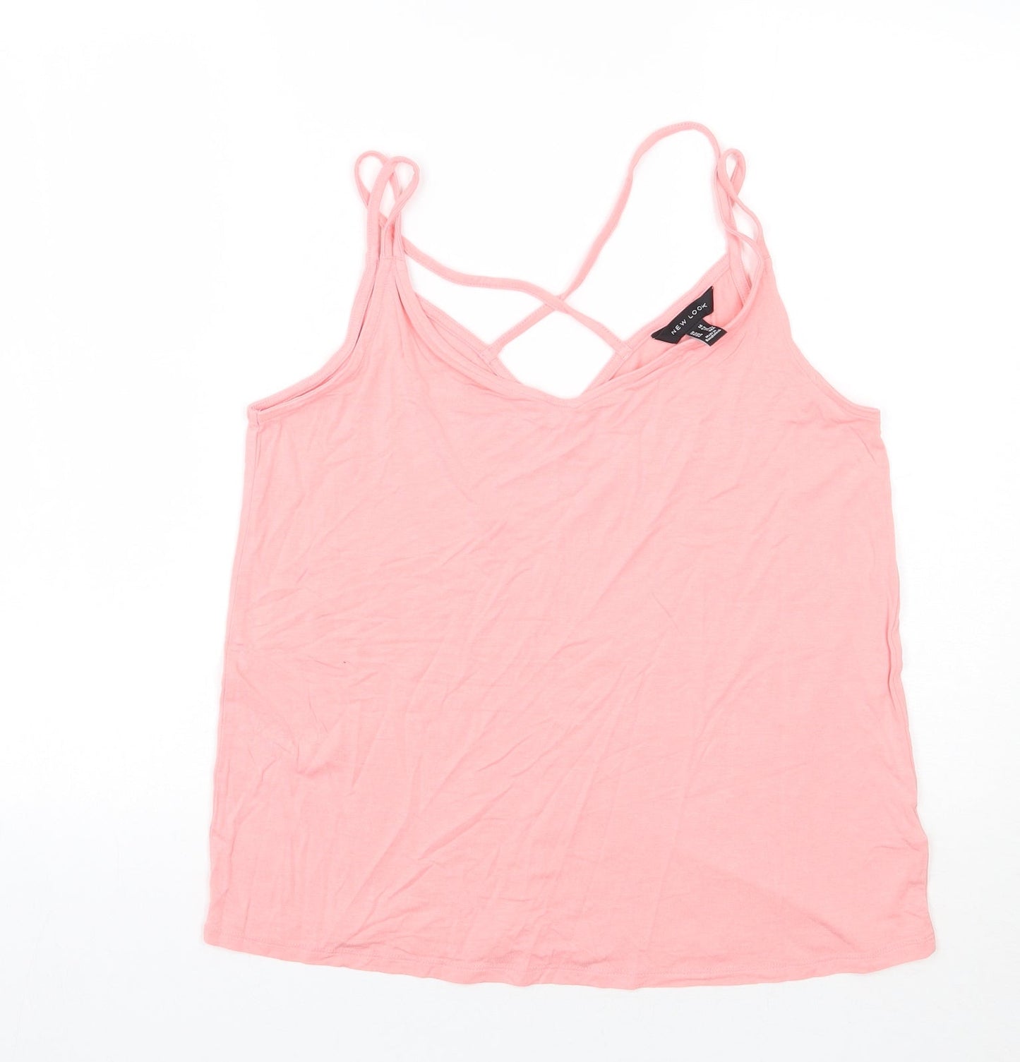 Newlook Womens Pink   Basic Tank Size 14