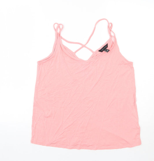 Newlook Womens Pink   Basic Tank Size 14