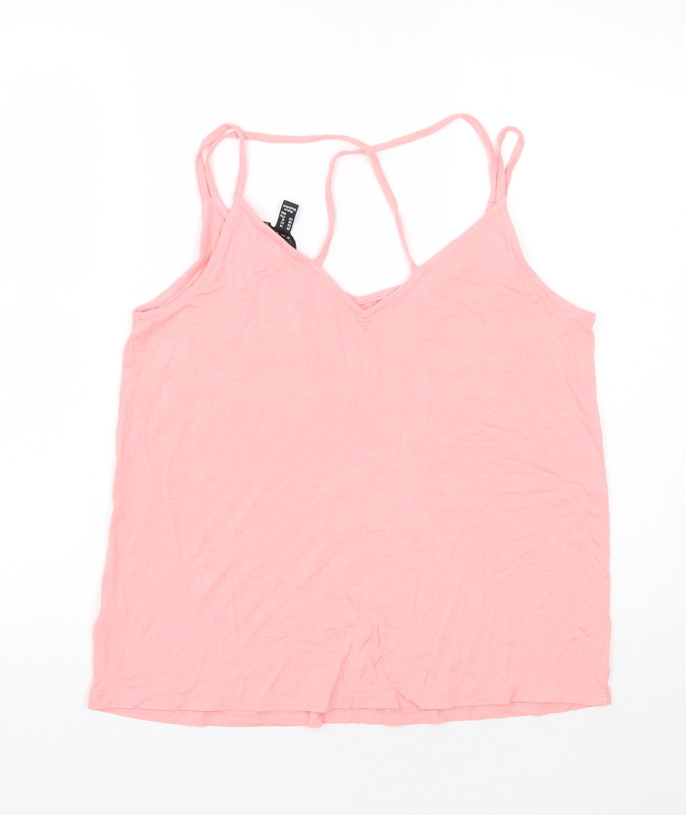 Newlook Womens Pink   Basic Tank Size 14