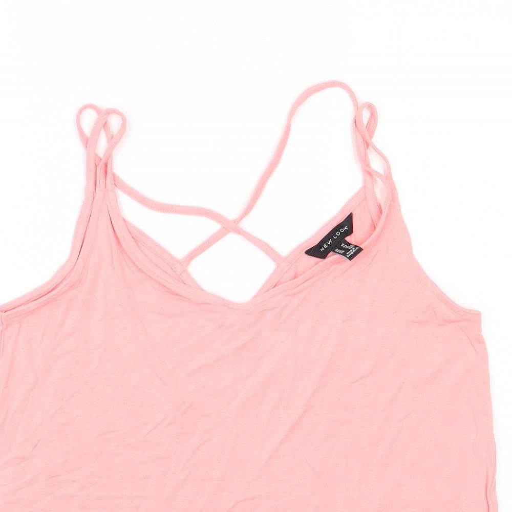 Newlook Womens Pink   Basic Tank Size 14
