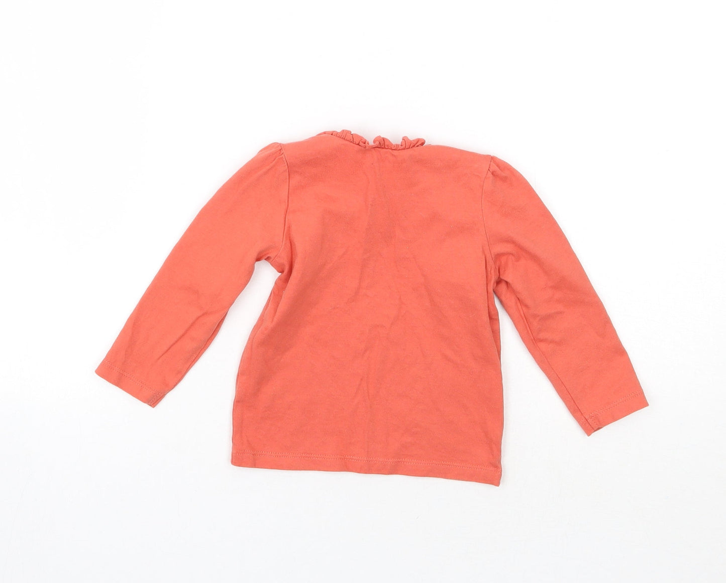 Nutmeg Girls Orange   Basic T-Shirt Size 9-12 Months