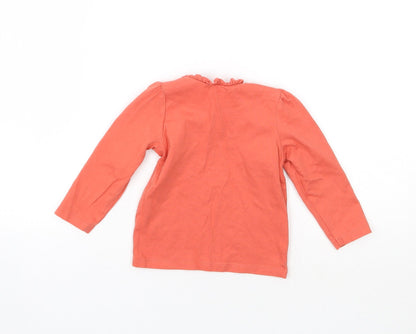 Nutmeg Girls Orange   Basic T-Shirt Size 9-12 Months