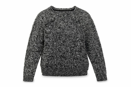 F&F Womens Grey  Knit Pullover Sweatshirt Size 12