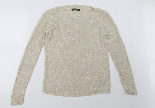 Primark Womens Beige   Pullover Sweatshirt Size 14