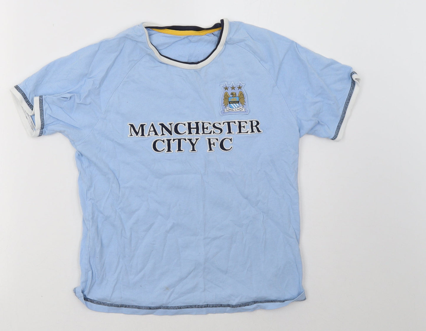 Marks and Spencer Boys Blue   Basic T-Shirt Size 9-10 Years  - Manchester City