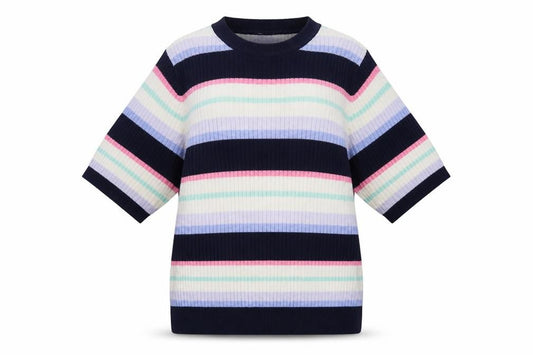 Marks and Spencer Womens Multicoloured Striped  Pullover Sweatshirt Size 12