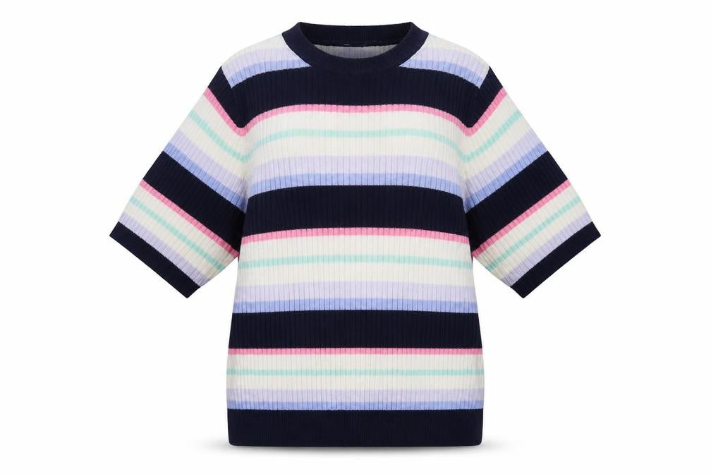 Marks & Spencer Womens Multicoloured Striped  Pullover Sweatshirt Size 12