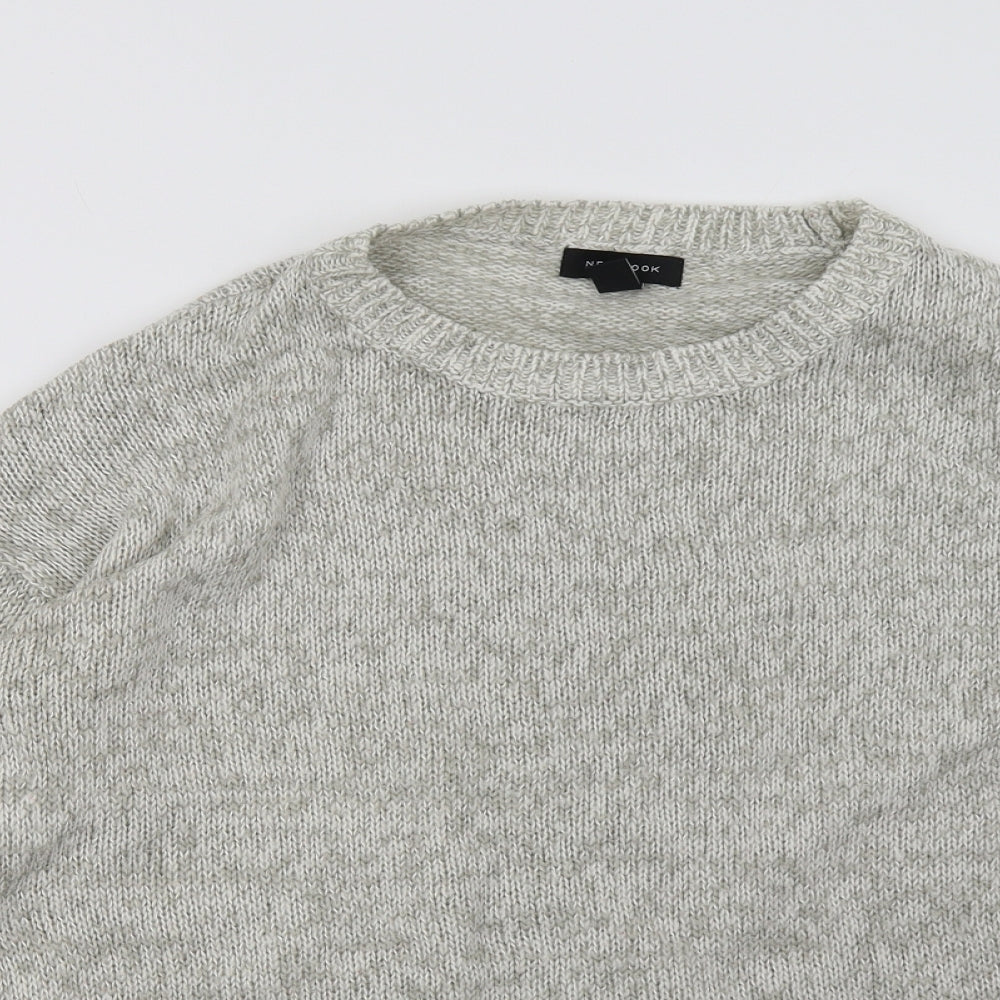 New London Mens Beige   Pullover Sweatshirt Size L
