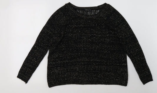 River Island Womens Black   Pullover Sweatshirt Size 8