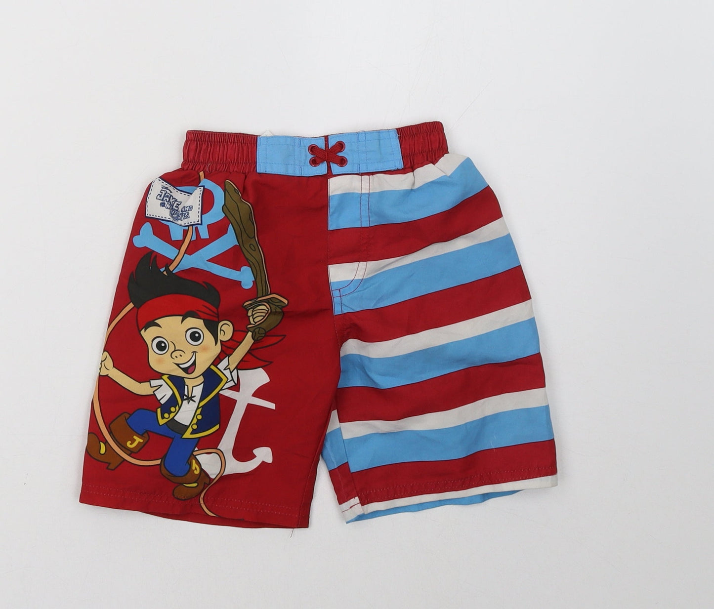 Disney Boys Red   Sweat Shorts Size 2-3 Years