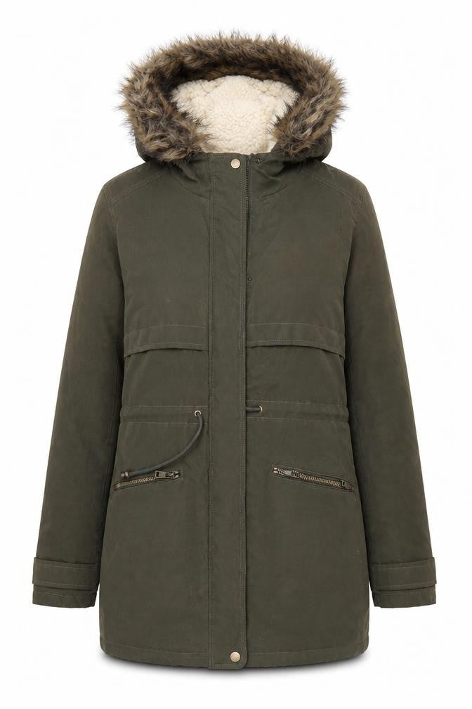 Primark Womens Green   Overcoat Coat Size S