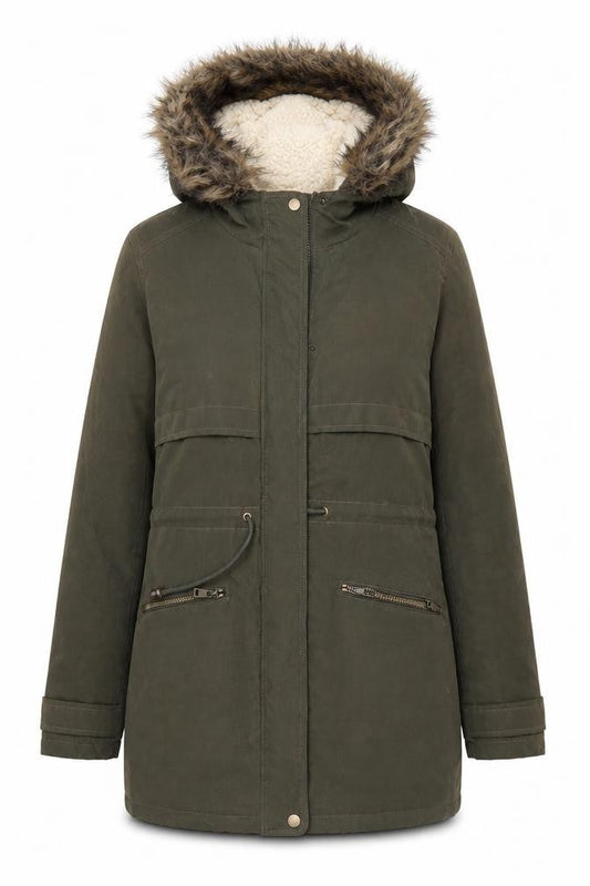 Primark Womens Green   Overcoat Coat Size S