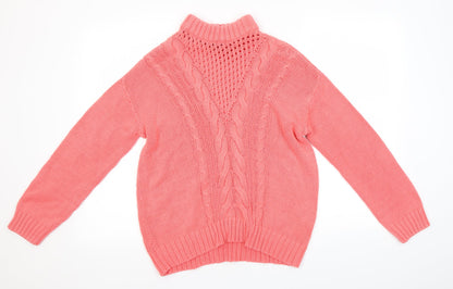Dorothy Perkins Womens Pink   Pullover Jumper Size 10