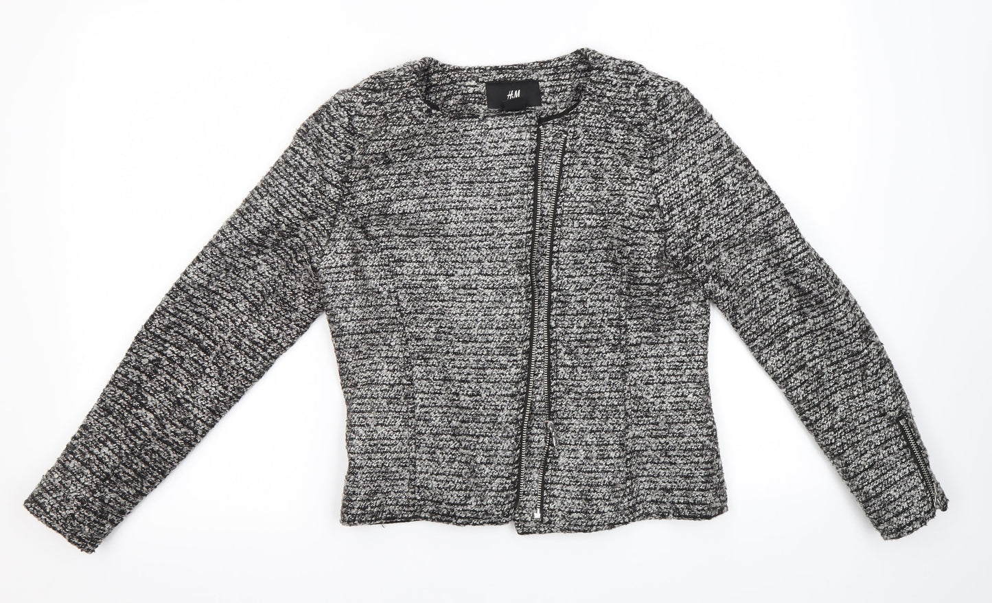 H&M Womens Grey   Jacket  Size 6
