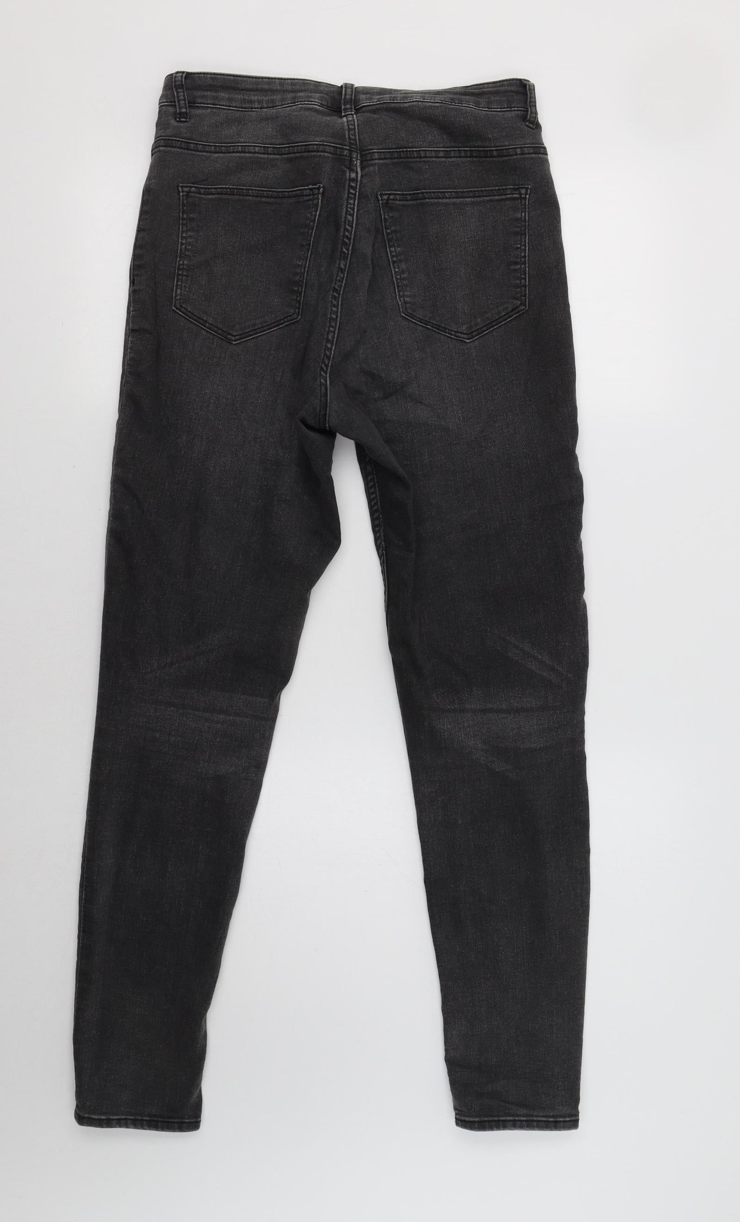 H&M Womens Grey   Skinny Jeans Size 10 L30 in