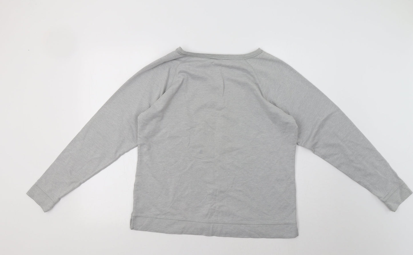 M&S Womens Grey   Pullover Sweatshirt Size 14  - Snow Flakes