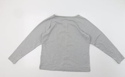 Marks & Spencer Womens Grey   Pullover Sweatshirt Size 14  - Snow Flakes