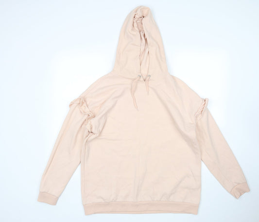 Papaya Womens Pink   Pullover Hoodie Size L