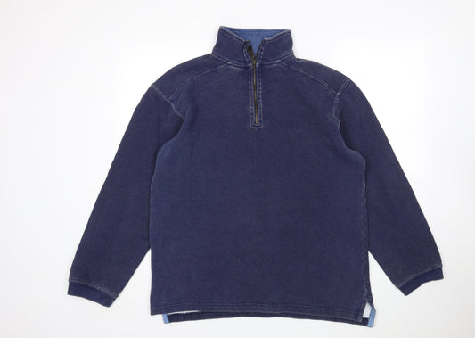 ALS Mens Blue   Pullover Sweatshirt Size S