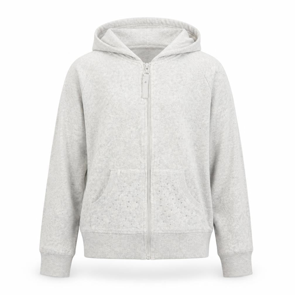 Gorgeous Like Me  Girls Grey   Full Zip Hoodie Size 12-13 Years