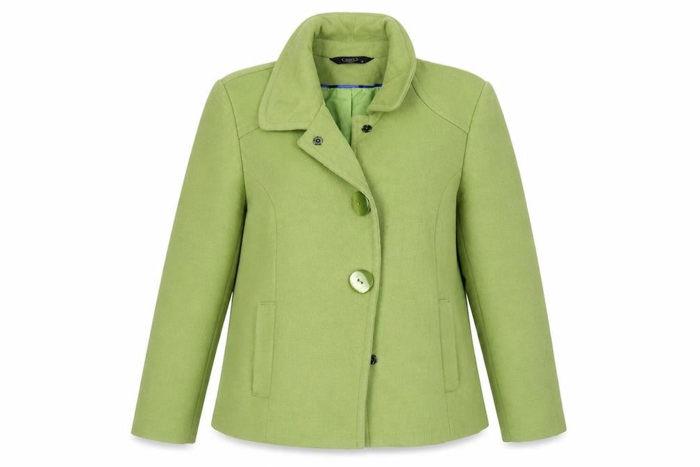 Bonmarché Womens Green Overcoat Coat Size 14