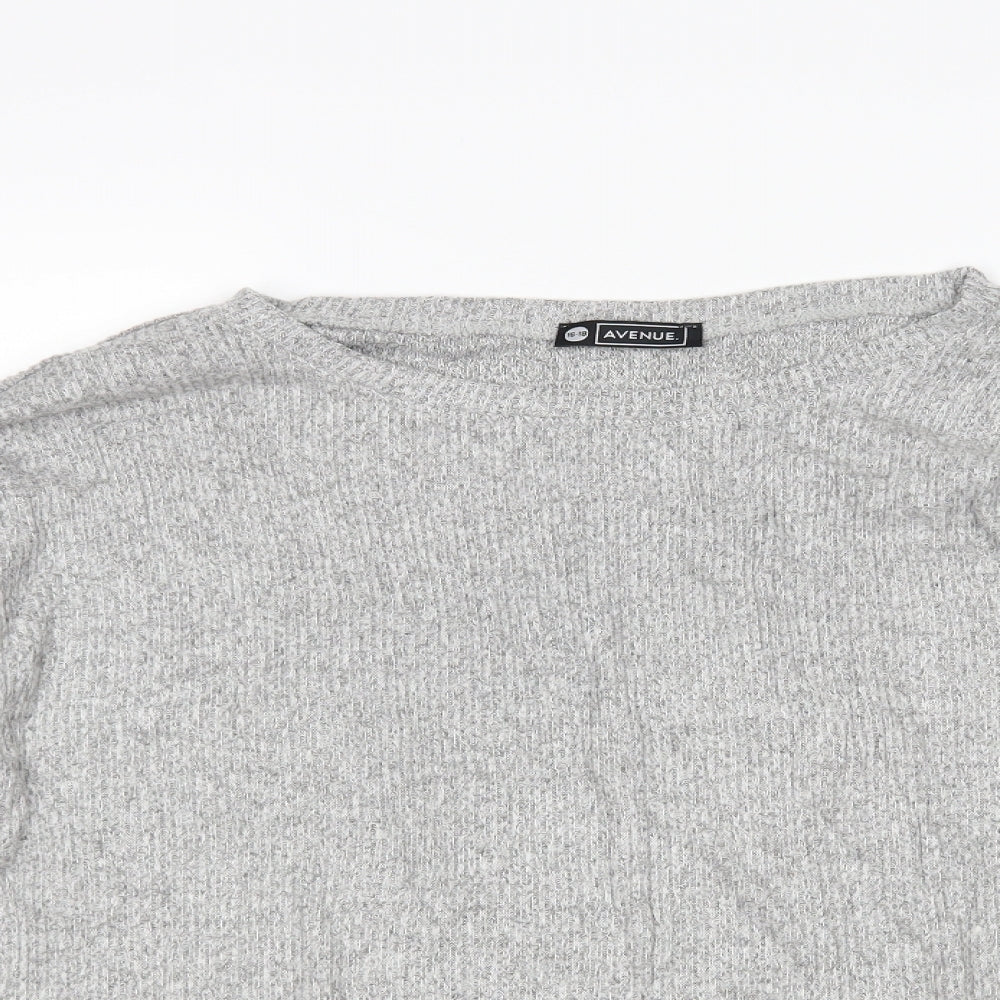 Avenue Womens Grey   Pullover Jumper Size 16