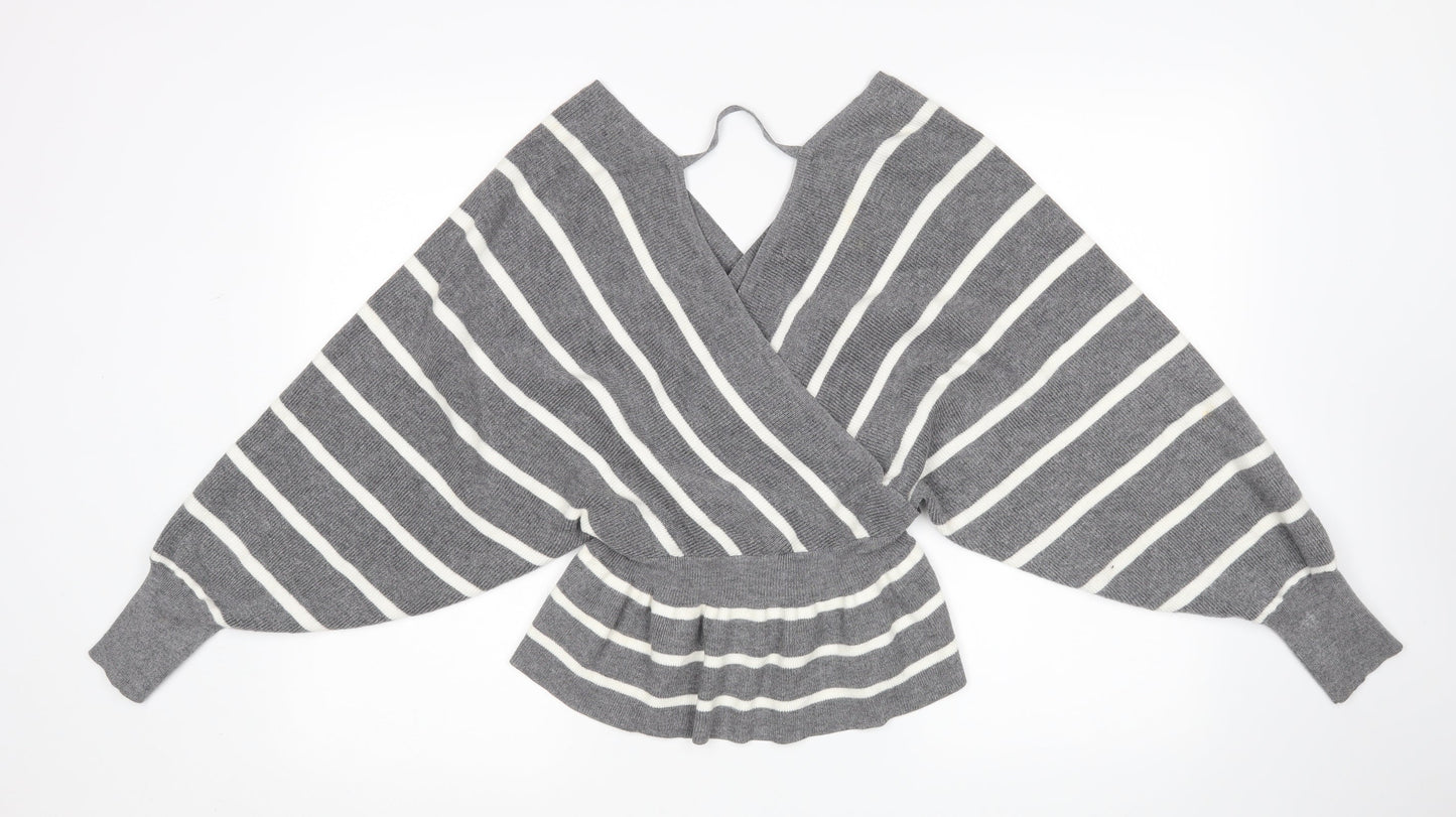 New Look Womens Multicoloured Striped  Pullover Jumper Size S