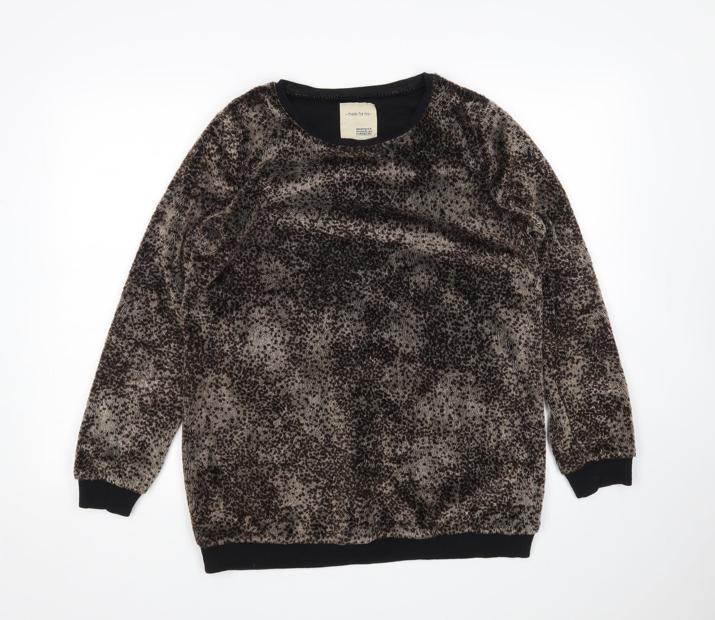 NEXT Womens Brown Animal Print  Pullover Jumper Size 12