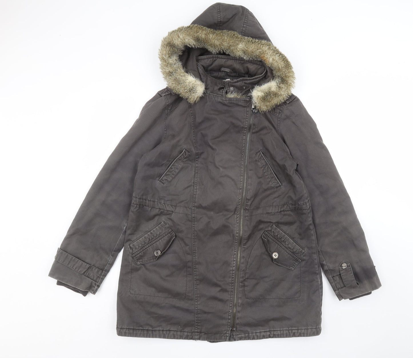 Marks and Spencer Womens Green   Parka Coat Size 10