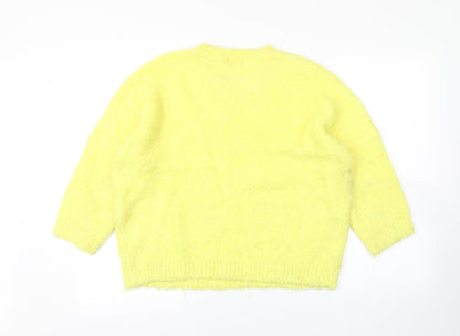 Roman Womens Yellow   Pullover Jumper Size 16
