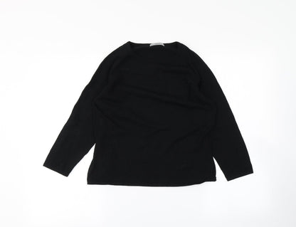 Preloved Marks and Spencer Womens Black   Basic T-Shirt Size 14 - Front