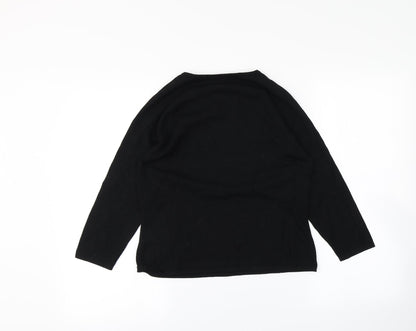 Preloved Marks and Spencer Womens Black   Basic T-Shirt Size 14 - Back