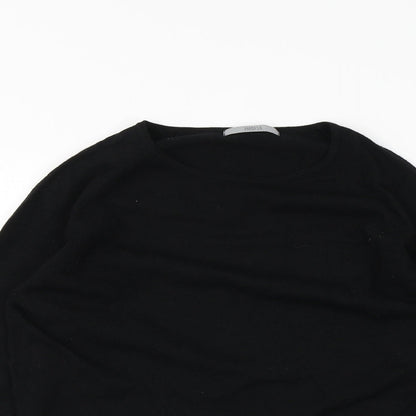 Preloved Marks and Spencer Womens Black   Basic T-Shirt Size 14 - Detail
