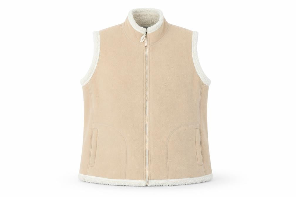 EWM Womens Beige   Full Zip Jumper Size L