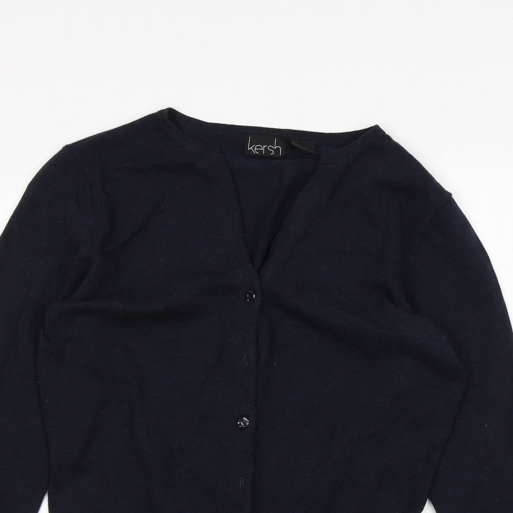 Kersh  Womens Blue   Cardigan Jumper Size L