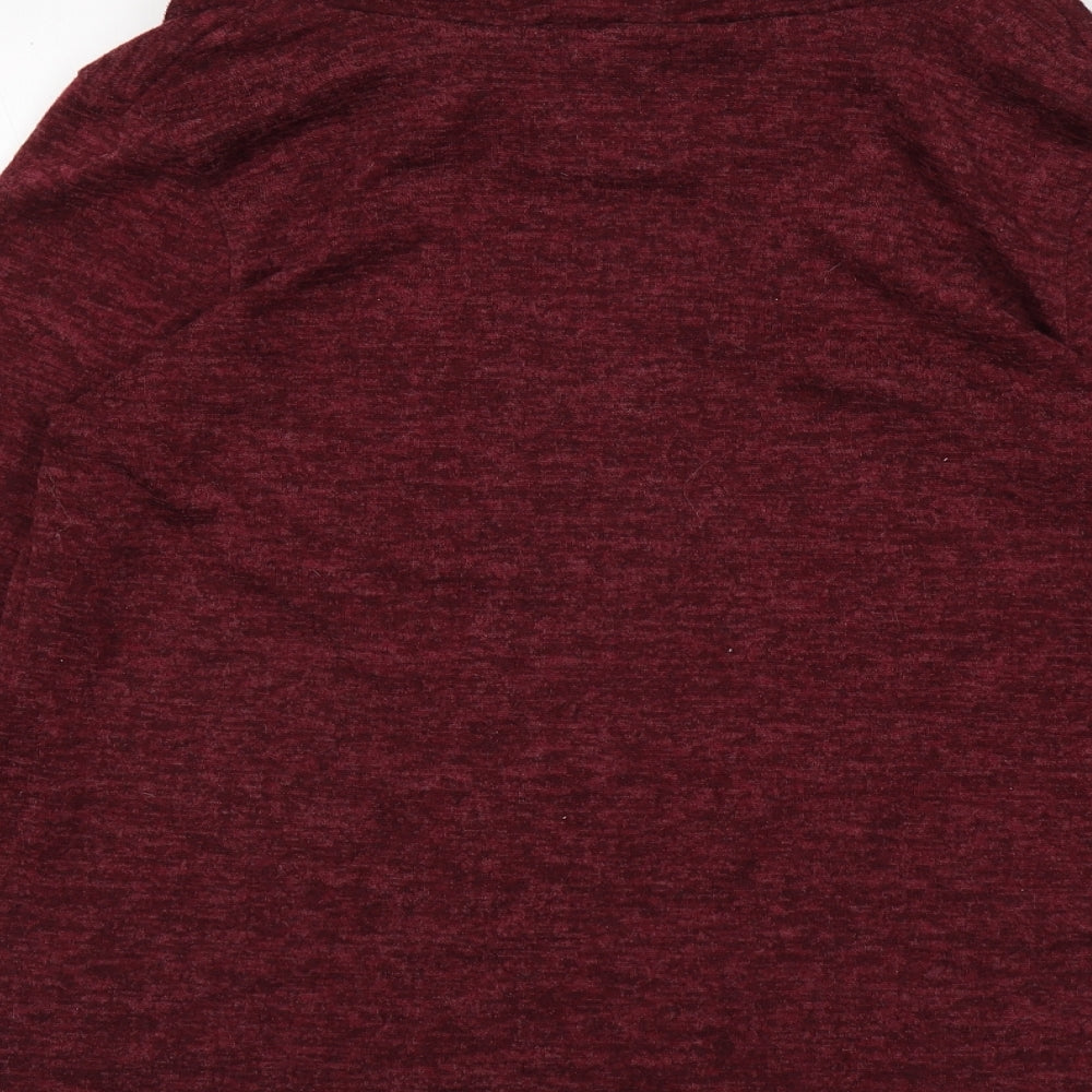 Mia Moda Womens Red   Basic T-Shirt Size 16
