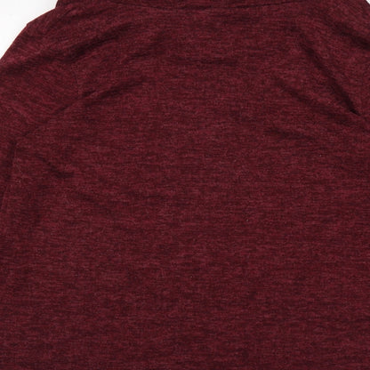 Mia Moda Womens Red   Basic T-Shirt Size 16