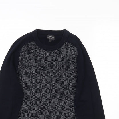 Next Mens Blue  Knit Pullover Jumper Size M