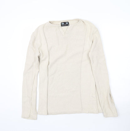 Denim 73 Womens Beige  Knit Pullover Jumper Size M