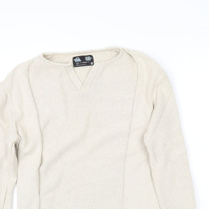 Denim 73 Womens Beige  Knit Pullover Jumper Size M