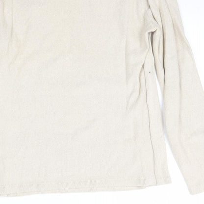 Denim 73 Womens Beige  Knit Pullover Jumper Size M