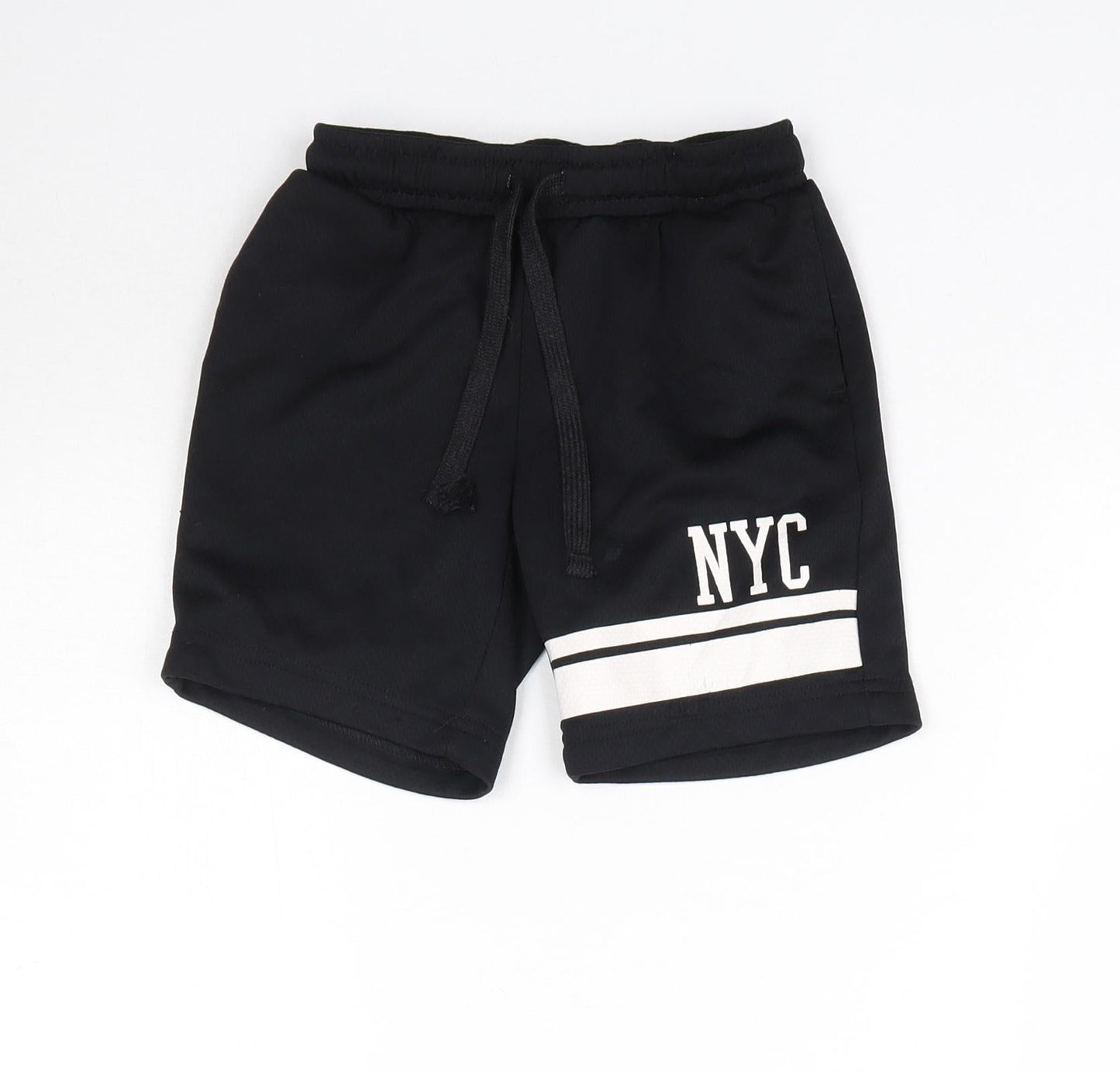 Matalan Boys Black   Sweat Shorts Size 4 Years