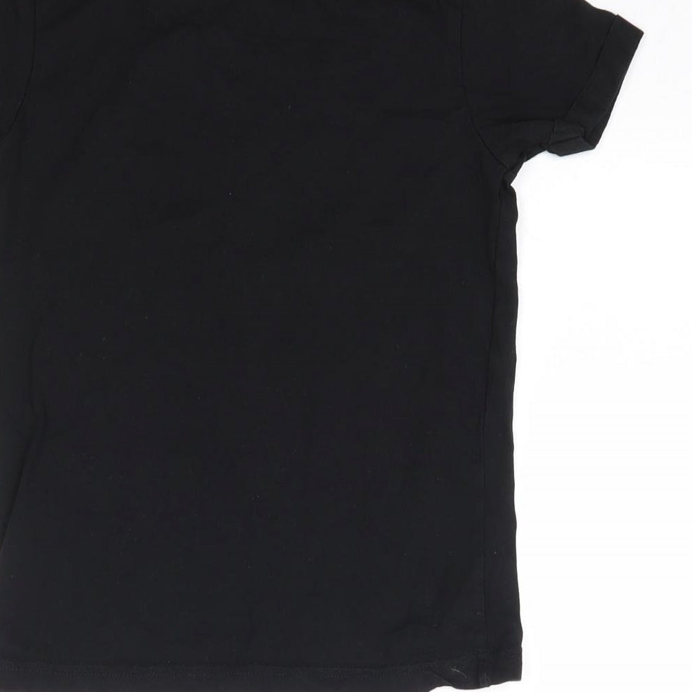 George Boys Black   Basic T-Shirt Size 7-8 Years  - Game Changer