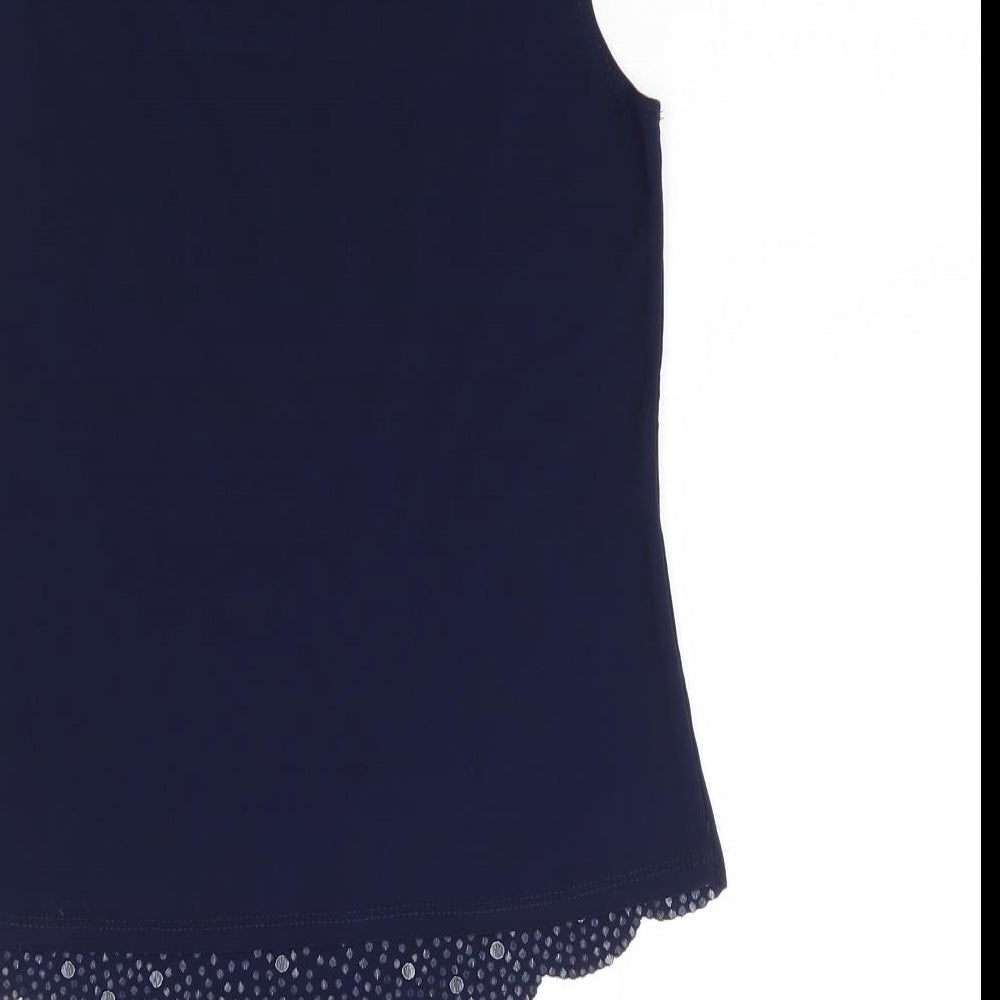 Coco Bianco Womens Blue   Basic Blouse Size S