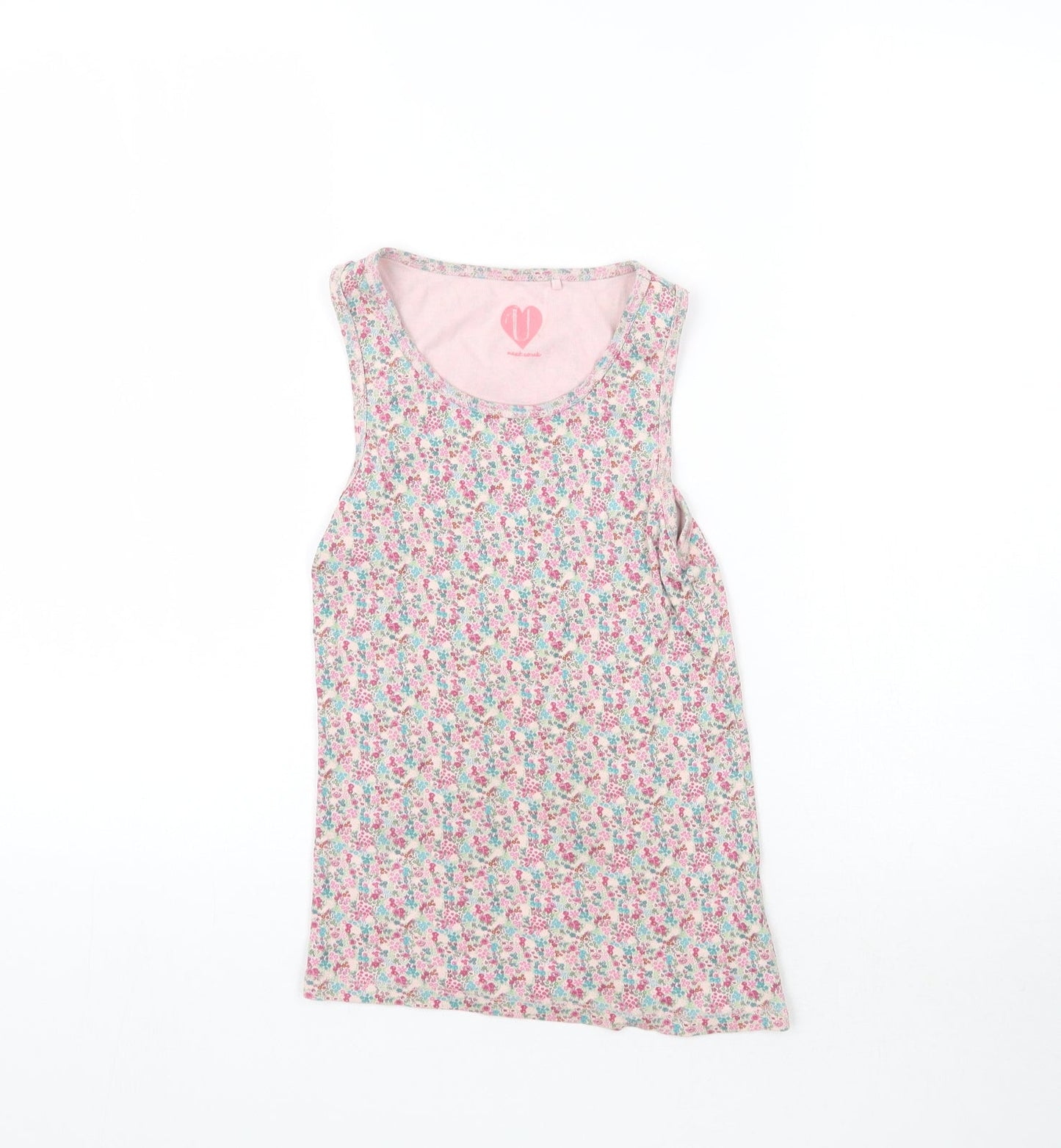 NEXT Girls Multicoloured Floral  Basic Tank Size 11 Years