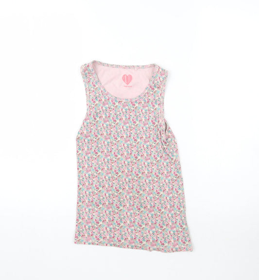 NEXT Girls Multicoloured Floral  Basic Tank Size 11 Years