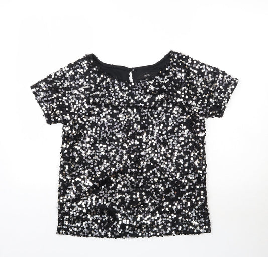 NEXT Womens Black   Basic Blouse Size 6