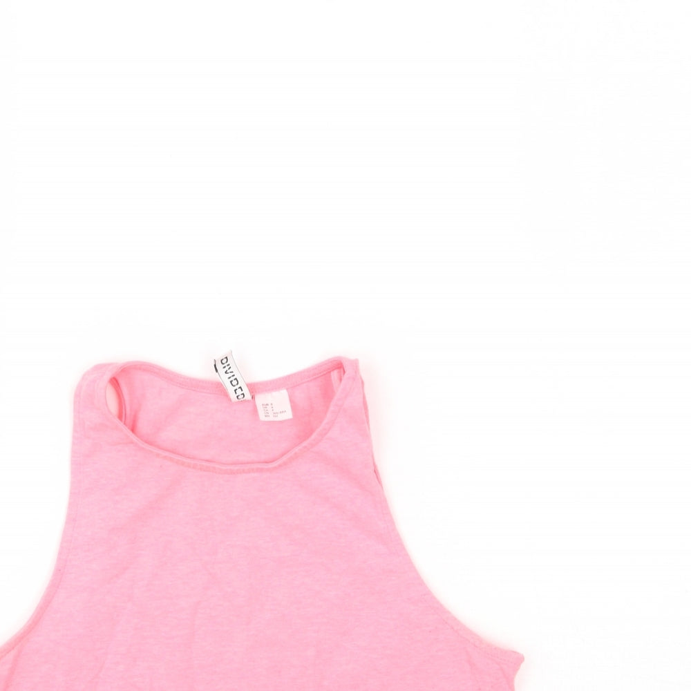 H&M Womens Pink   Cropped Tank Size S