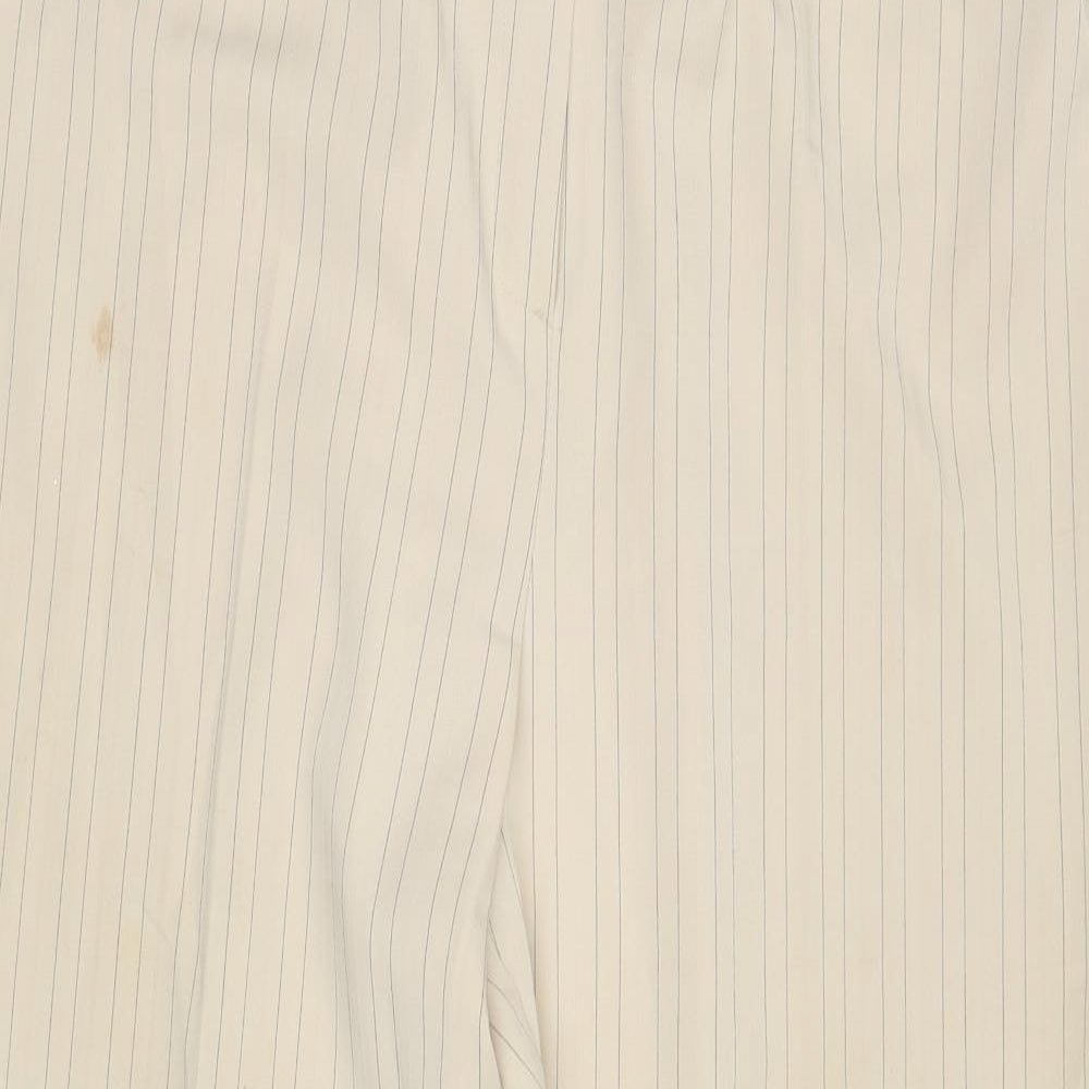 Berkertex Womens Ivory Striped  Trousers  Size 20 L27 in
